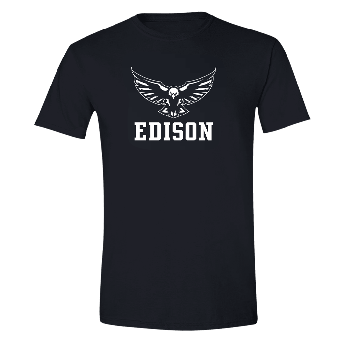 Edison Eagles Blackout T-Shirt - Black