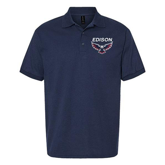 Edison Eagles Embroidered Polo Shirt